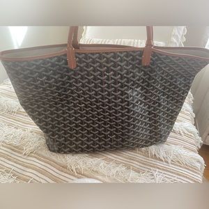 COPY - Will Ship out on June 18 Goyard St Louis GM tan and black authentic
